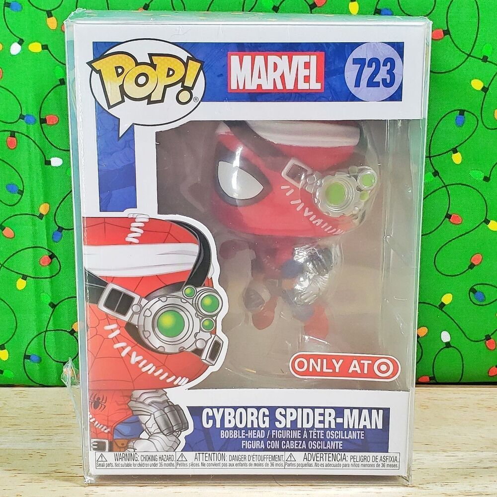 Funko PoP Marvel Cyborg Spider-Man #723 Target Only Exclusive + Protector New
